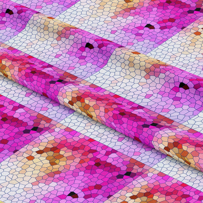 Mosaic Love Pattern 10 Quilting Cotton Fabric