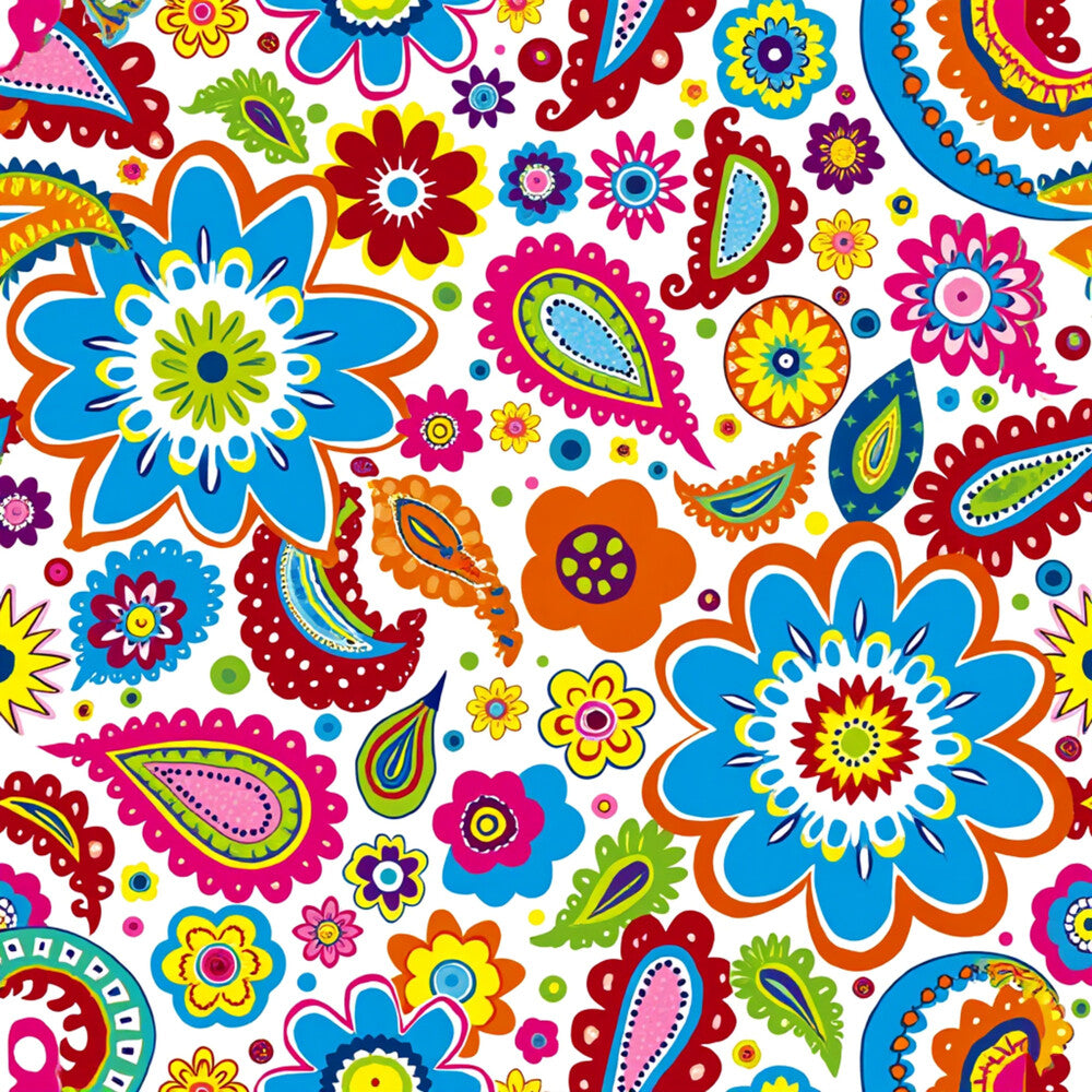 Bright Preppy Paisley Fat Quarter Bundle