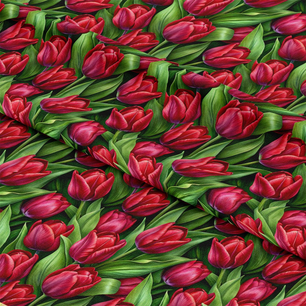 Realistic Flowers Pattern 25 Quilting Cotton Fabric