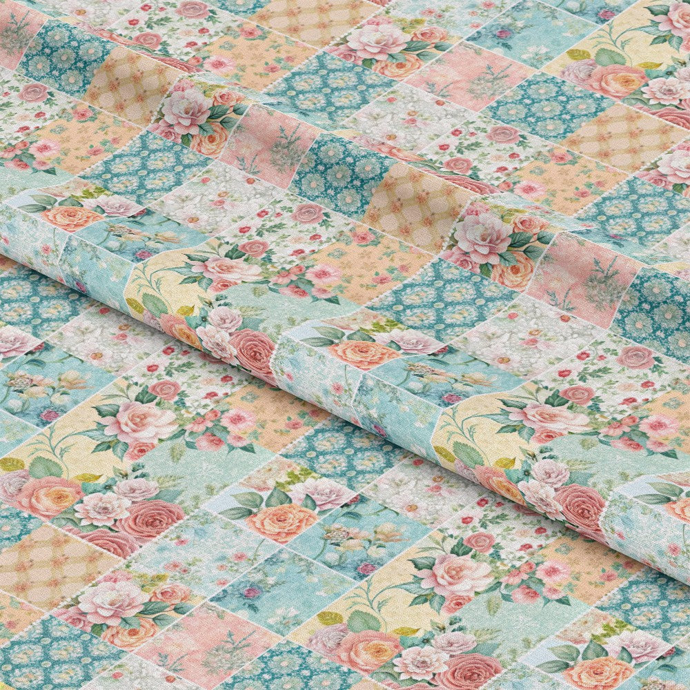 Spring Patchwork Pattern 19 Quilting Cotton Fabric