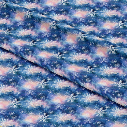 • Watercolor Blue Christmas Pattern 2 Quilting Cotton Fabric  
• Blue fabric  
• White snowflakes  
• Pink accents  
• Winter theme  
• Holiday print  
• Quilting cotton  
• Soft texture  
• Seasonal design  
• Artistic watercolor style  
• Festive textile  
• Creative fabric  
• Craft material