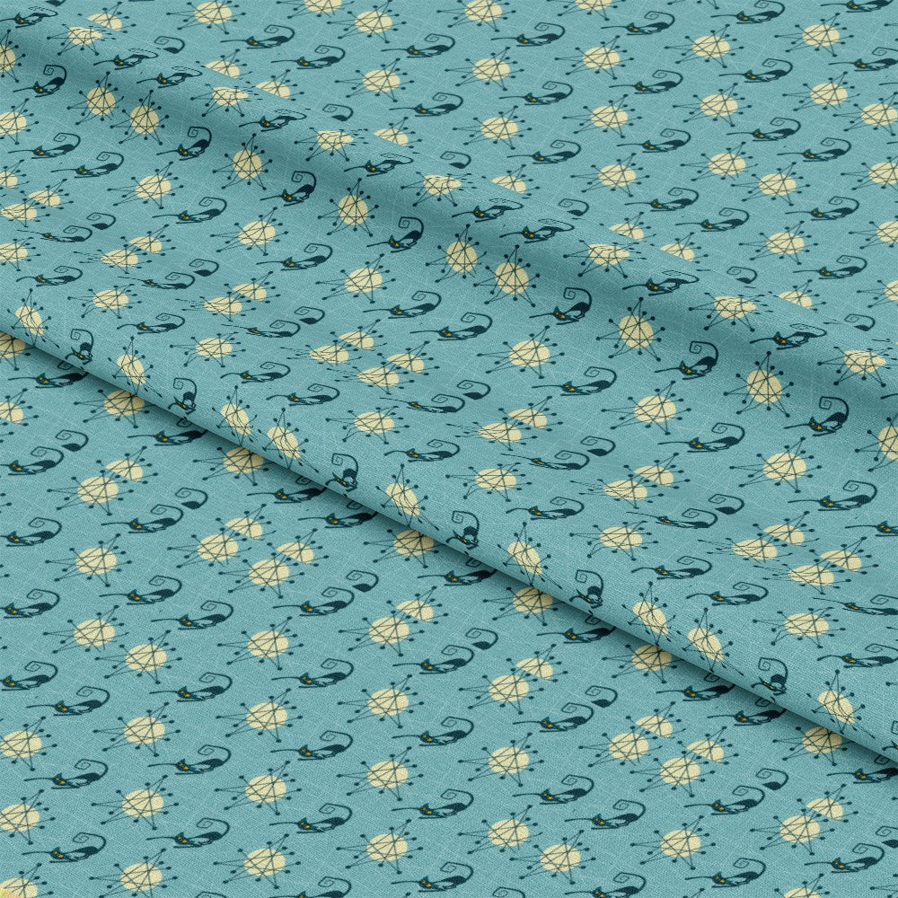 Atomic Kitty Pattern 2 Quilting Cotton Fabric