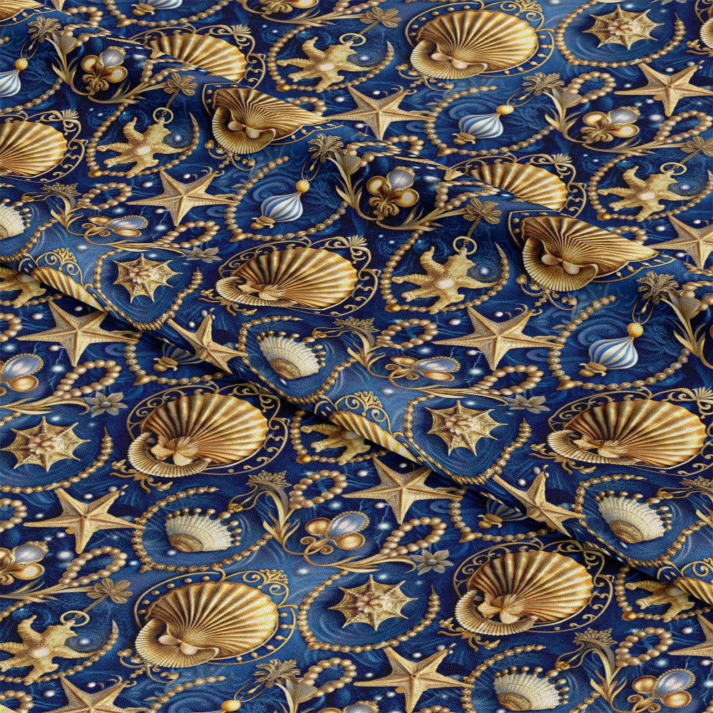 Magical Sea Pattern 4 Quilting Cotton Fabric