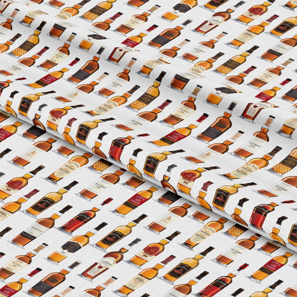 Scottish Whiskey Pattern 10 Quilting Cotton Fabric