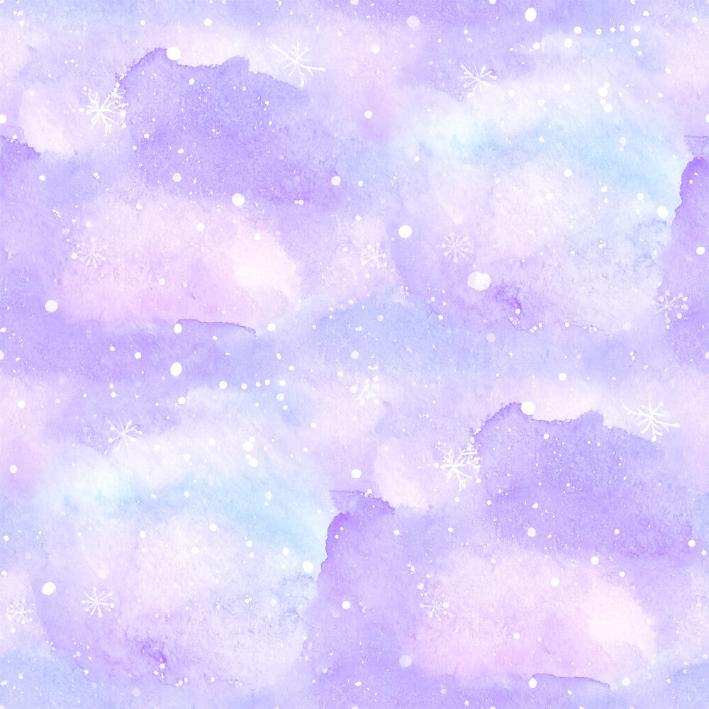 Pastel Snowflake Watercolor Winter Fat Quarter Bundle