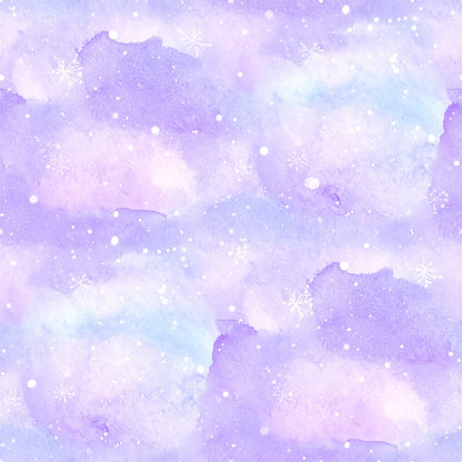Pastel Snowflake Watercolor Winter Fat Quarter Bundle