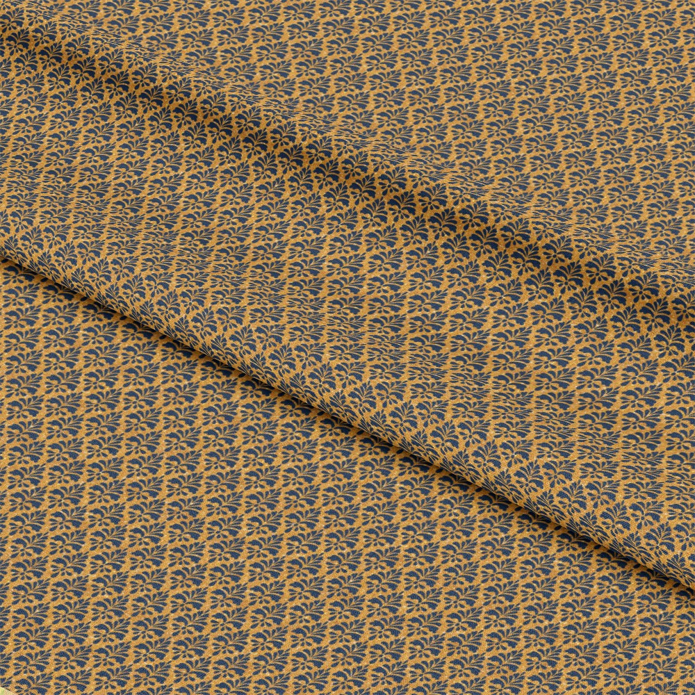 Navy and Gold Celebration Pattern 8 Quilting Cotton Fabric