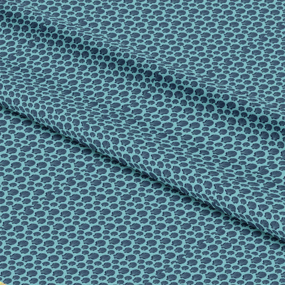 Navy Nautical Sea Pattern 10 Quilting Cotton Fabric