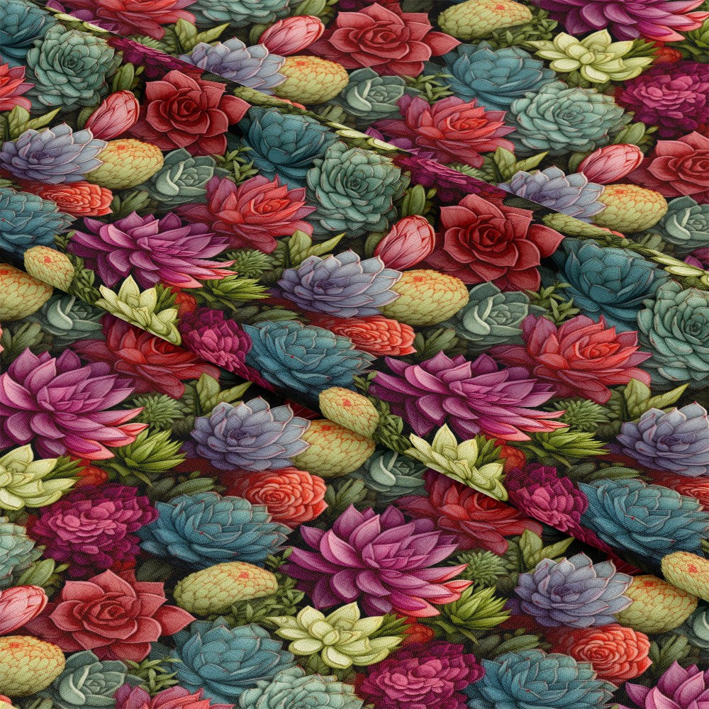 Succulents Pattern 4 Quilting Cotton Fabric