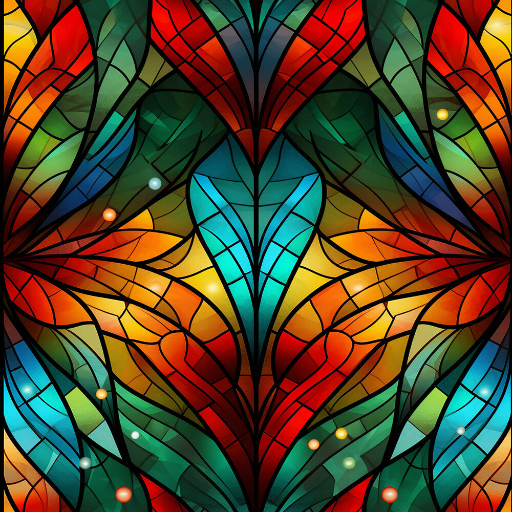 Stained Glass Christmas Fat Quarter Bundle
