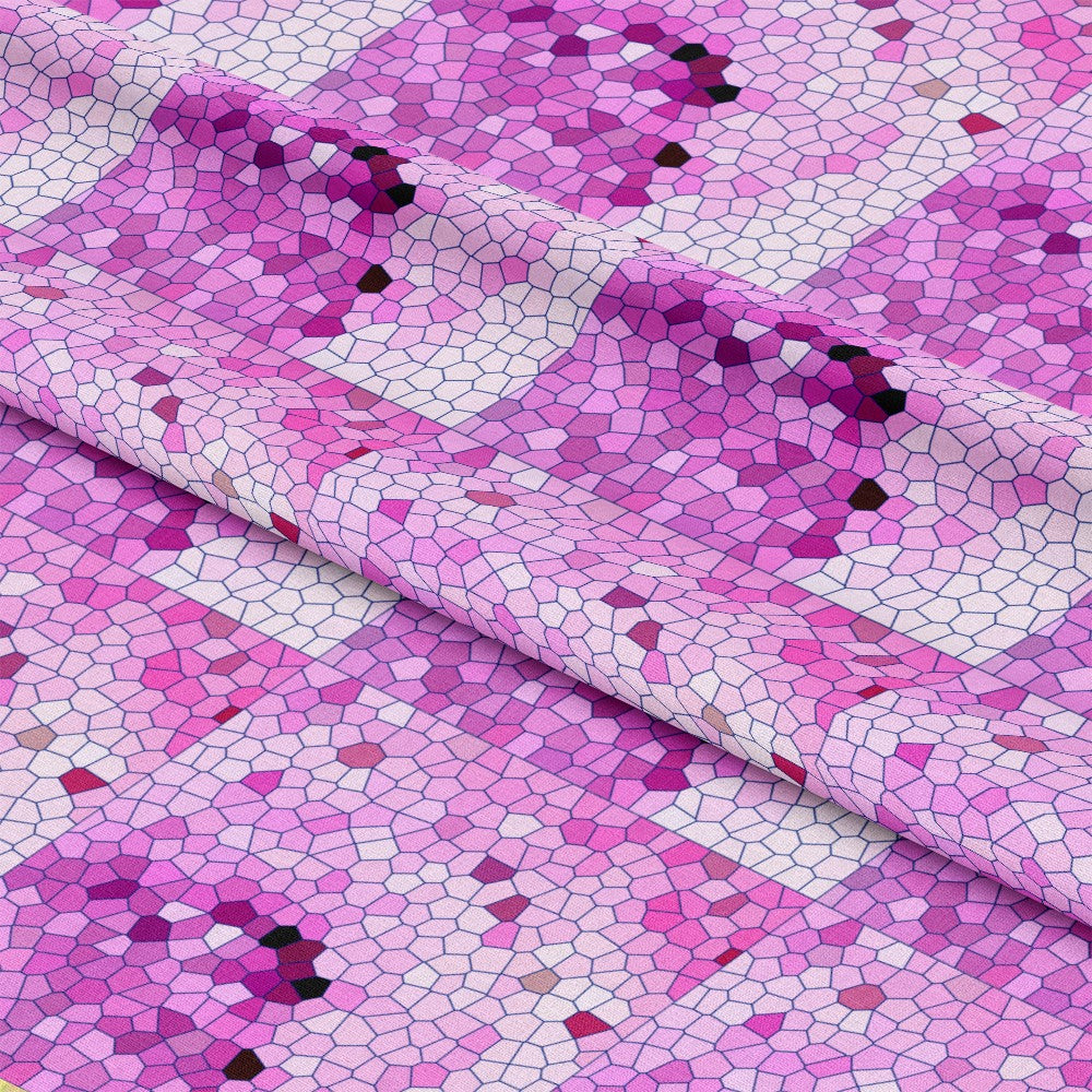 Mosaic Love Pattern 17 Quilting Cotton Fabric
