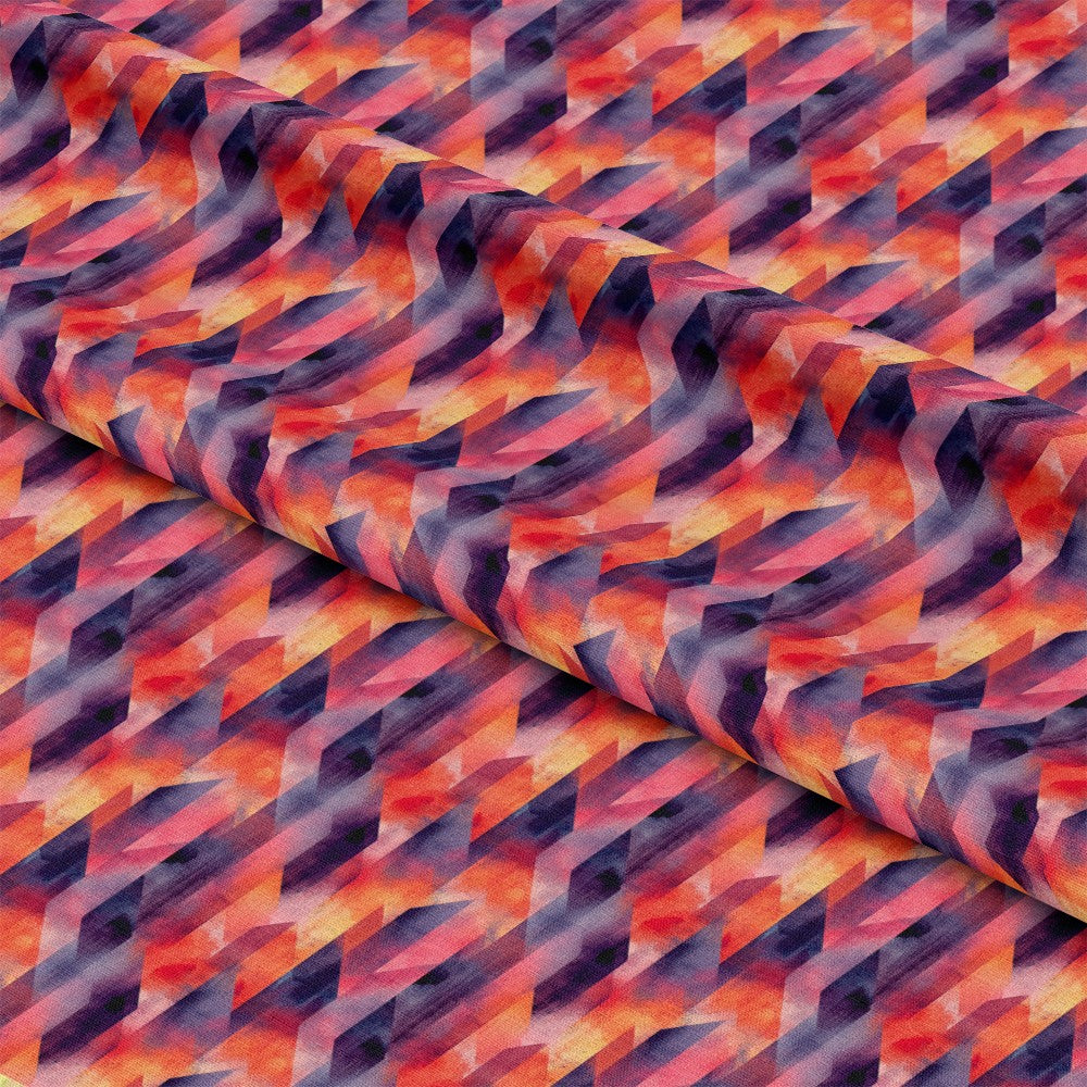 Mid Century Mod Geometric Pattern 9 Quilting Cotton Fabric