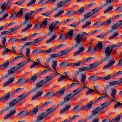 Mid Century Mod Geometric Pattern 9 Quilting Cotton Fabric