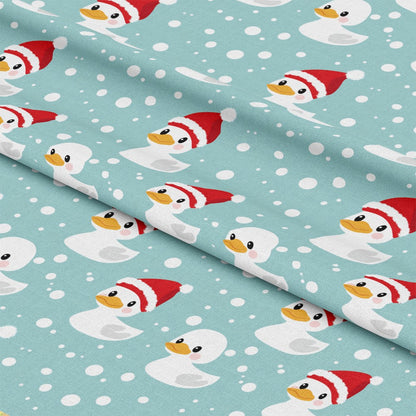 Christmas Ducks Pattern 1 Quilting Cotton Fabric