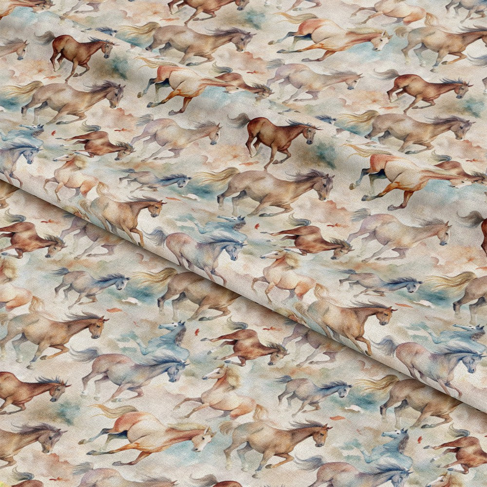 Wild Horses Pattern 25 Quilting Cotton Fabric