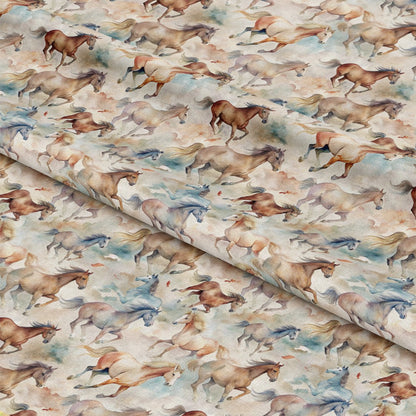Wild Horses Pattern 25 Quilting Cotton Fabric