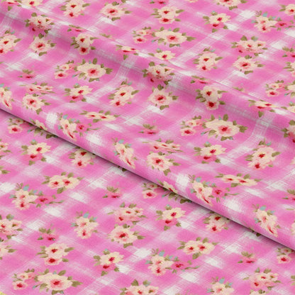 Country Girl Plaid Pattern 9 Quilting Cotton Fabric