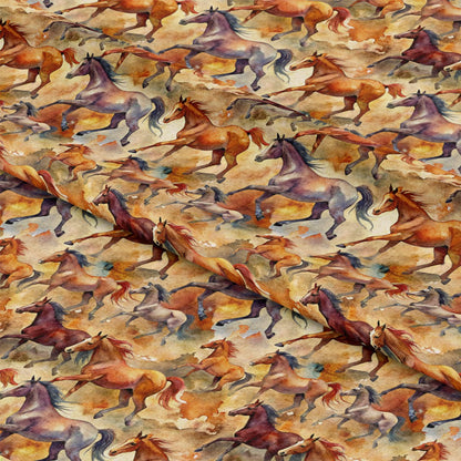 Wild Horses Pattern 11 Quilting Cotton Fabric