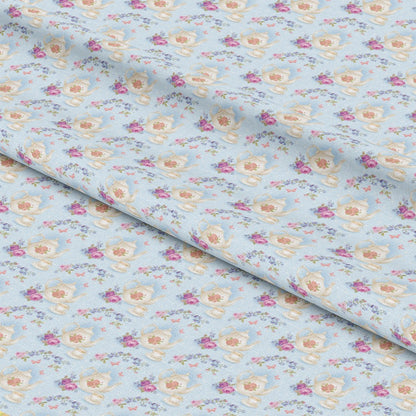 Pink Tea Party Pattern 6 Quilting Cotton Fabric
