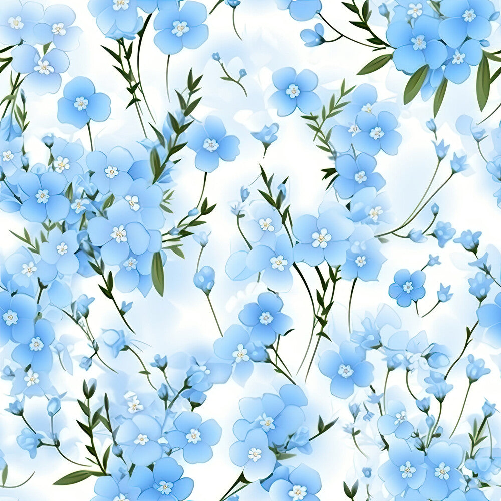 Forget Me Not Blue Florals Fat Quarter Bundle