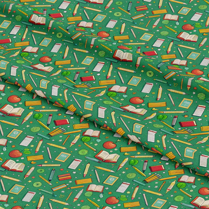 Back to School Pattern 5 Quilting Cotton Fabric