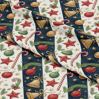 Christmas Ornaments Pattern 5 Quilting Cotton Fabric