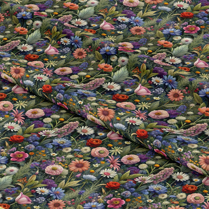 Realistic Flowers Pattern 29 Quilting Cotton Fabric