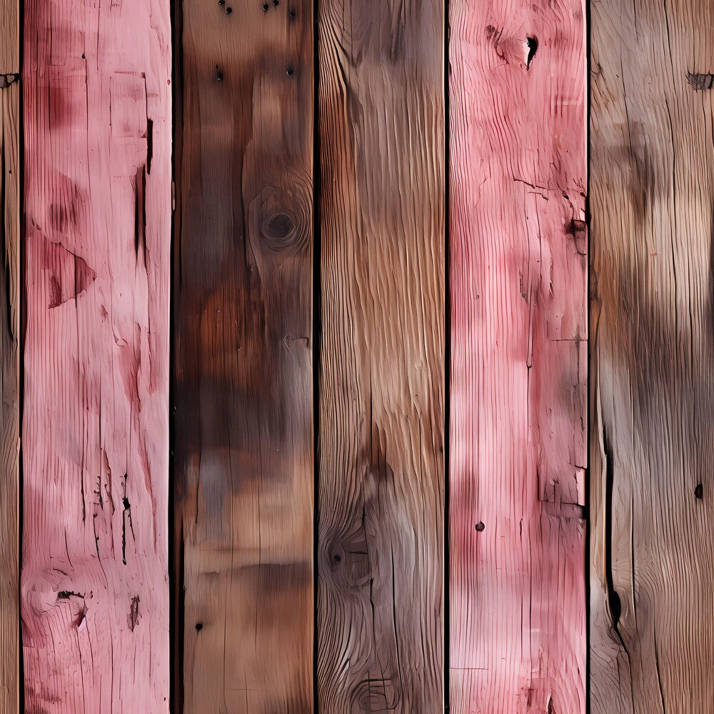 Pink Rose Wood Planks Fat Quarter Bundle