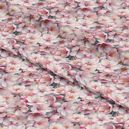 Realistic Flowers Pattern 4 Quilting Cotton Fabric