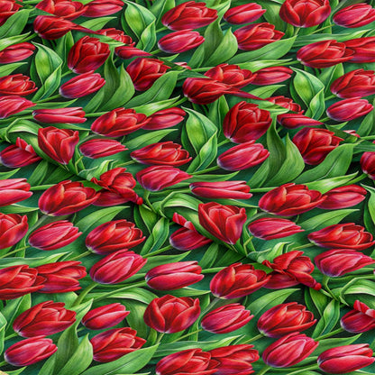 Realistic Flowers Pattern 26 Quilting Cotton Fabric