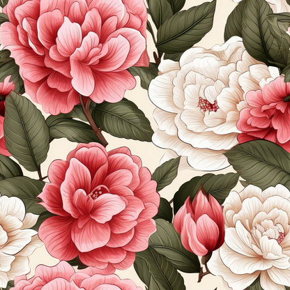 Camellia Flowers Fat Quarter Bundle