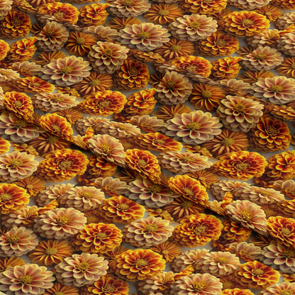Realistic Flowers Pattern 10 Quilting Cotton Fabric