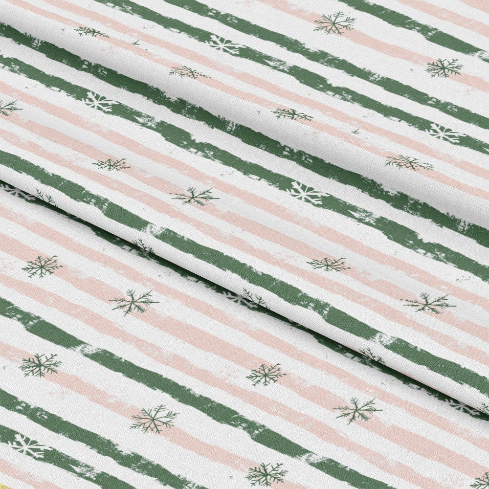 Sweet Pink Christmas Pattern 3 Quilting Cotton Fabric