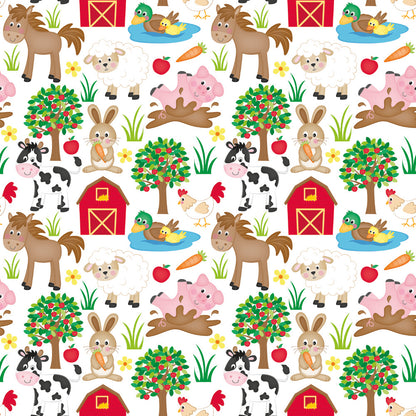 Cartoon Farm Animals Fat Quarter Bundle