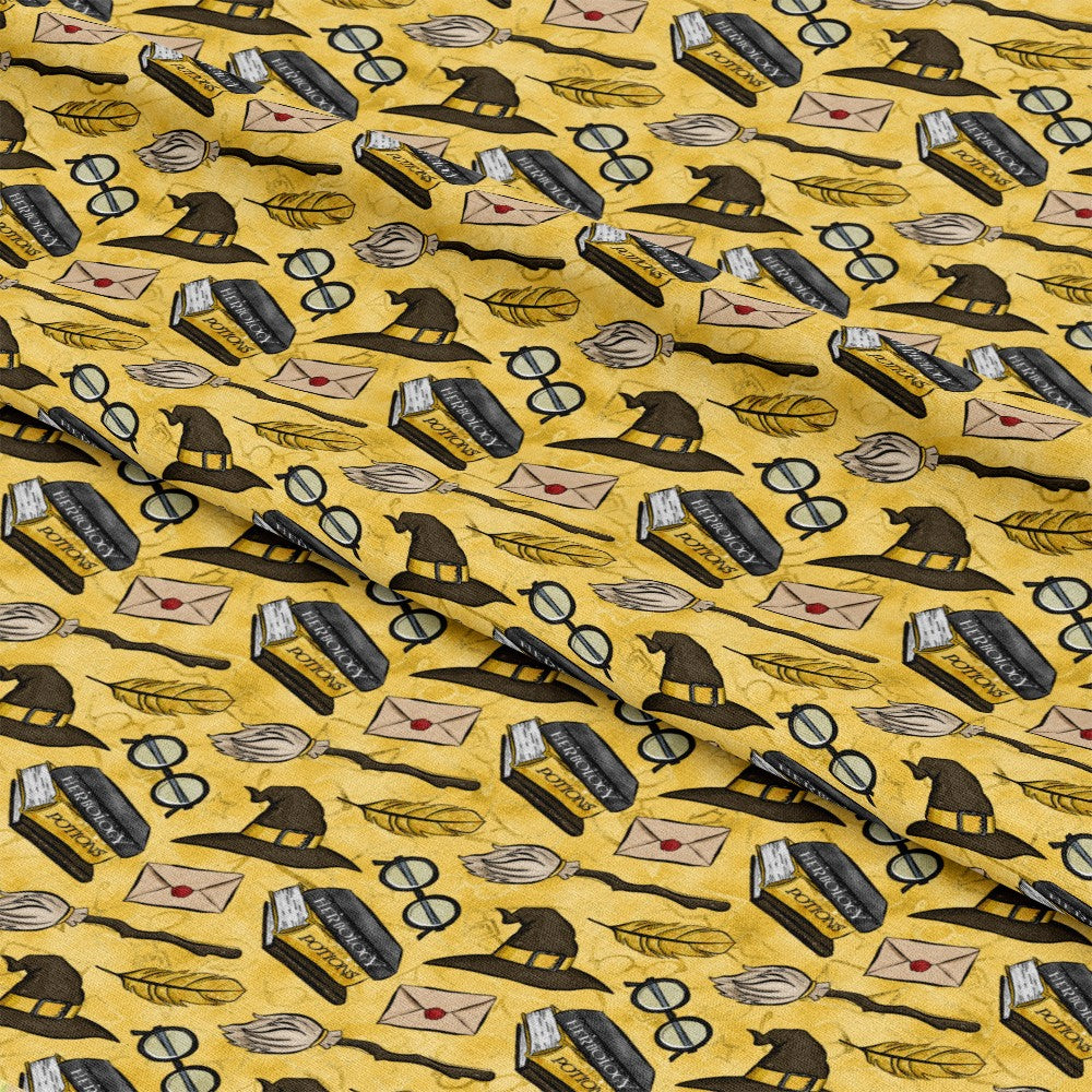 Wizard Magic School Pattern 1 Quilting Cotton Fabric