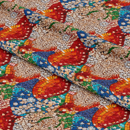 Mosaic Art Pattern 1 Quilting Cotton Fabric