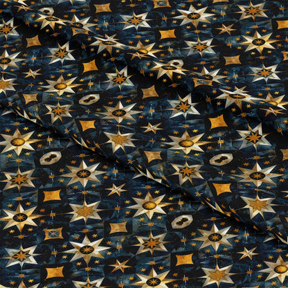 Baroque Celestial Pattern 2 Quilting Cotton Fabric