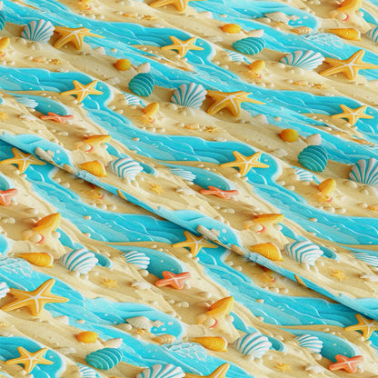 Beach Life Pattern 8 Quilting Cotton Fabric