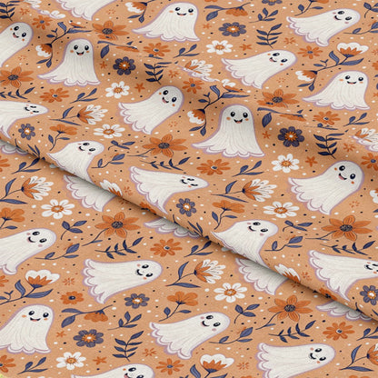 Retro Halloween Pattern 8 Quilting Cotton Fabric