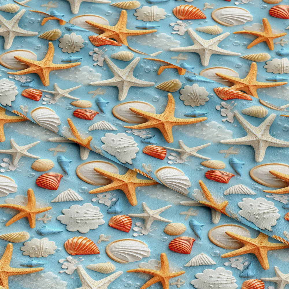 Beach Life Pattern 5 Quilting Cotton Fabric