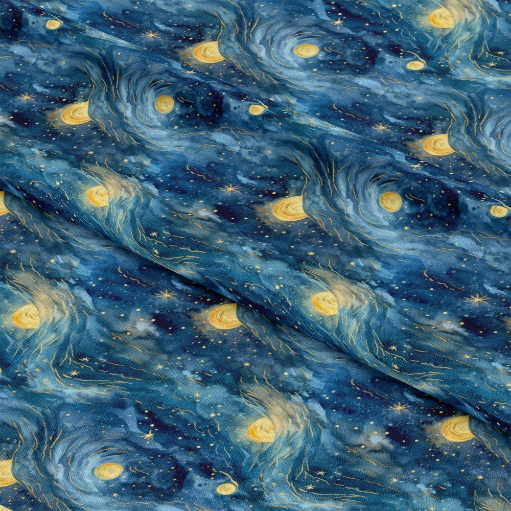 Starry Night Pattern 18 Quilting Cotton Fabric