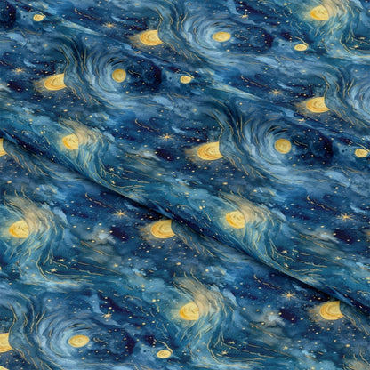 Starry Night Pattern 18 Quilting Cotton Fabric