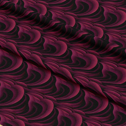 Burgundy Abstract Pattern 7 Quilting Cotton Fabric