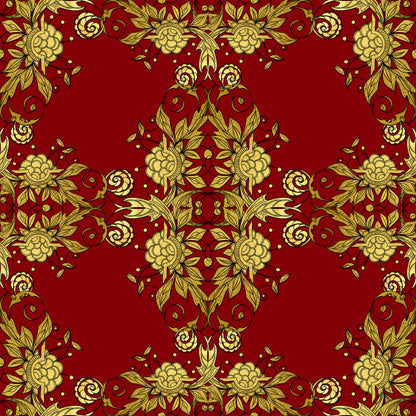 Red Gold Christmas Fat Quarter Bundle