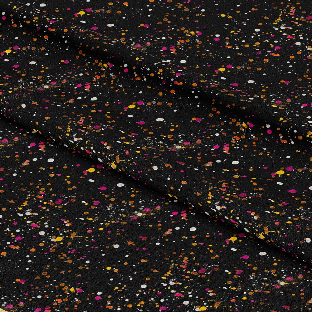 Glitter Paint Splatter Pattern 16 Quilting Cotton Fabric