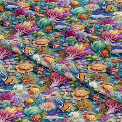 Magical Sea Pattern 22 Quilting Cotton Fabric