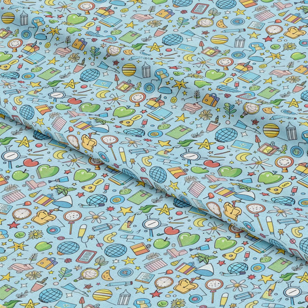 Back to School Pattern 13 Quilting Cotton Fabric