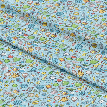 Back to School Pattern 13 Quilting Cotton Fabric