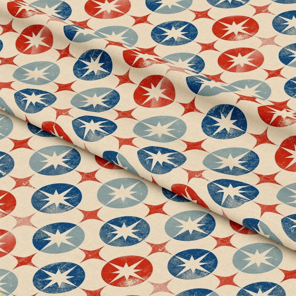 Distressed Patriotic Pattern 1 Quilting Cotton Fabric