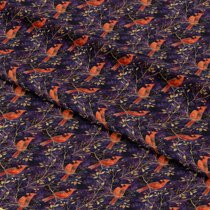 Red Cardinals Pattern 6 Quilting Cotton Fabric